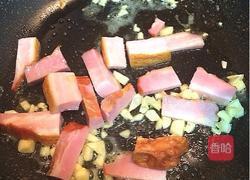 黄油培根油菜的做法图解3