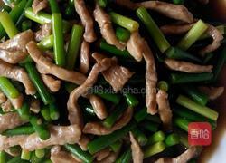 蒜苔炒肉的做法图解5