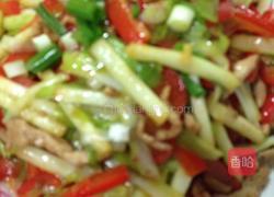 红椒韭黄肉丝的做法图解7