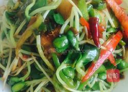 豆苗炒肉的做法图解7
