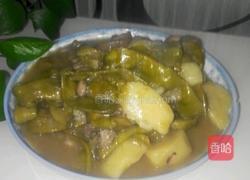 米汤土豆炖豆角。的做法图解6