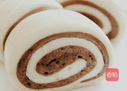 可可粉双色馒头的做法图解9
