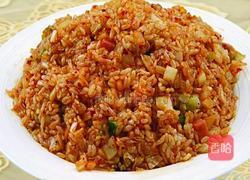 辣白菜炒饭的做法图解5
