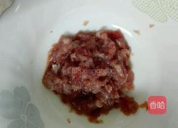 肉末小白菜汤的做法图解2