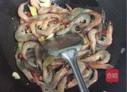 香葱炒虾的做法图解4