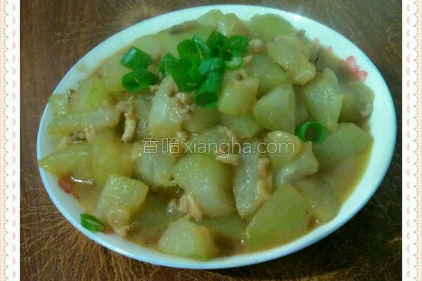 干虾仁红烧冬瓜的做法