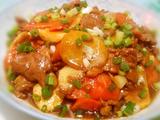 肉片炒茭白