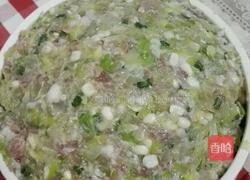 白菜珍珠饺的做法图解2