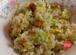 卷心菜鸡蛋炒饭的做法图解8