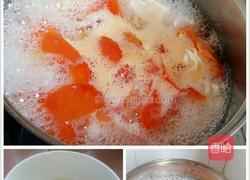 西红杮金针菇鸡蛋香葱面的做法图解6