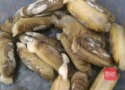 炒蛏子的做法图解1