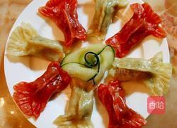 韭菜马蹄肉末金鱼饺子的做法图解7