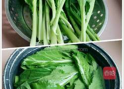 蒜蓉肉末芥菜的做法图解2