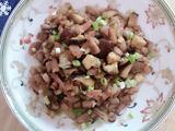 香菇茄子炒肉丁