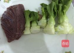粥水菜心浸牛肉的做法图解2
