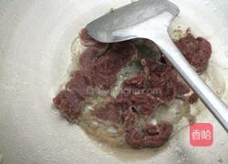 菜心炒牛肉的做法图解4