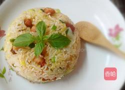 叉烧包菜炒饭的做法图解8