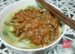 猪肉番茄酱面的做法图解4