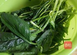 清炒菠菜的做法图解1