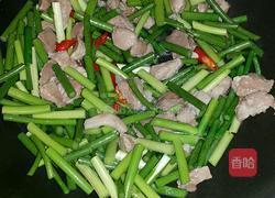 蒜薹炒肉的做法图解3