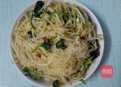 菠菜豆芽拌粉丝的做法图解8