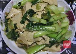 油菜烧豆腐的做法图解8