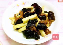 肉炒木耳山药的做法图解7