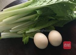 小白菜鸡蛋汤的做法图解1