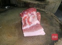 五花肉卷罗卜干的做法图解1