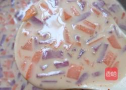 红萝卜紫薯糯米粉煎饼的做法图解5