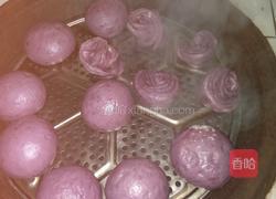 紫薯玫瑰花卷的做法图解12