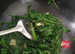 炒菠菜的做法图解4