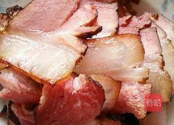 蒜苔炒腊肉的做法图解3