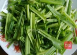 蒜苗干豆付的做法图解3