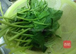 菠菜炒鸡蛋的做法图解1