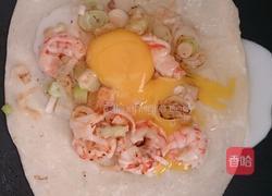 虾仁鸡蛋卷饼的做法图解4