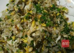 青菜蛋炒饭的做法图解8