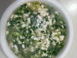青菜肉丝豆腐羹
