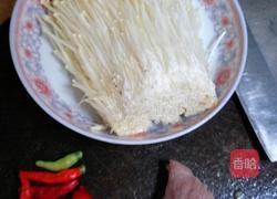 剁椒肉末金针菇的做法图解1