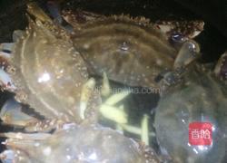 葱爆花蟹的做法图解4