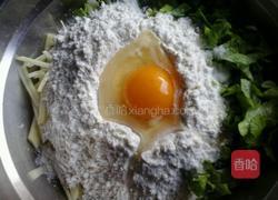 芹菜叶土豆丝煎饼的做法图解3