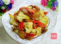腊肉干煸菜花的做法图解10