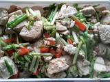 蒜苗炒豆腐