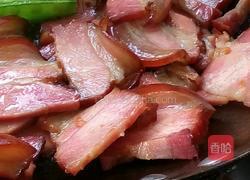 荷兰豆炒腊肉的做法图解3