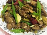酸豆角炒鸭肉