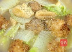 萝卜丸子白菜汤的做法图解7