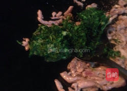 荠菜炒肉丝的做法图解5