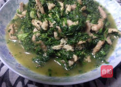 荠菜炒肉丝的做法图解7