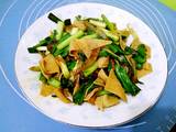豆皮炒青蒜