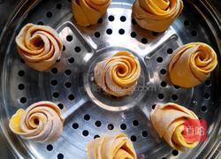 南瓜玫瑰花卷的做法图解13